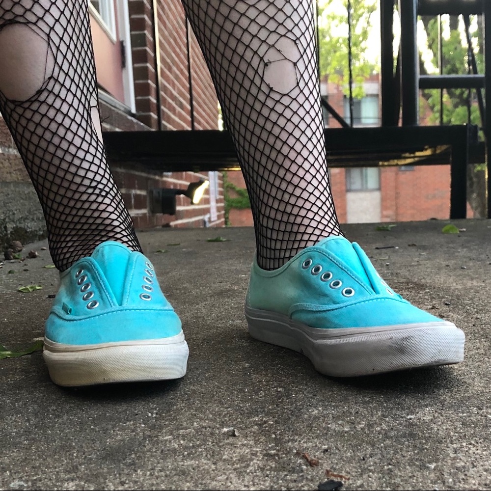 Mint Ombre Vans